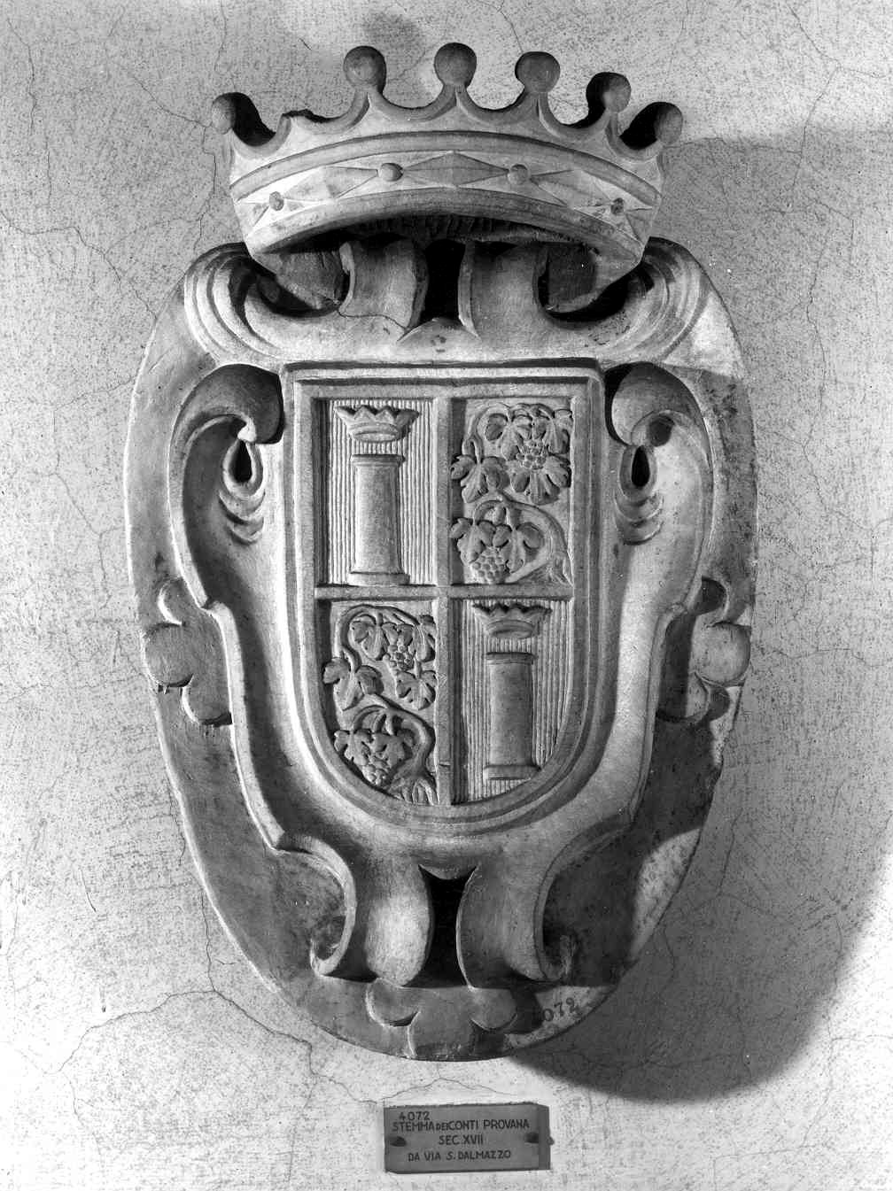 Stemma dei conti Provana di Collegno Palazzo Madama