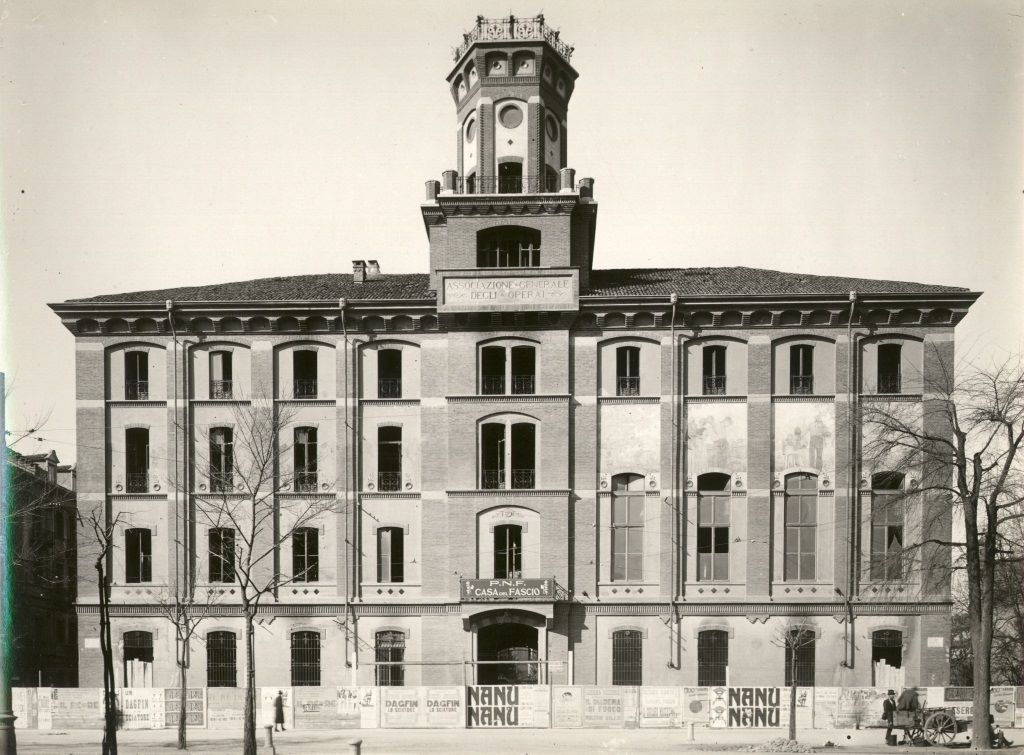 TORINO/ PALAZZO DELLA CAMERA DEL LAVORO POI CASA DEL FASCIO, CORSO GALILEO FERRARIS, PROSPETTO PRINCIPALE